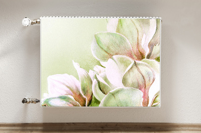 Printed radiator mat Magnolia flowers