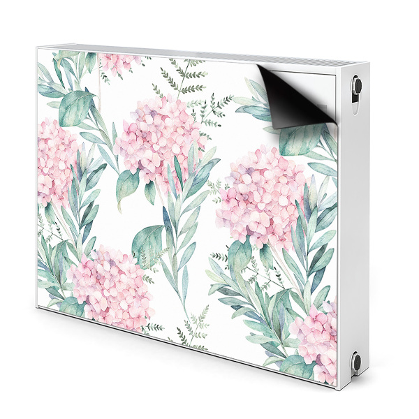 Magnetic radiator mat Light pink flowers