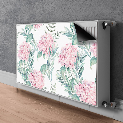 Magnetic radiator mat Light pink flowers