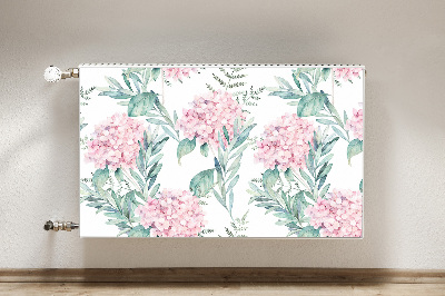 Magnetic radiator mat Light pink flowers