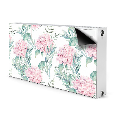 Magnetic radiator mat Light pink flowers