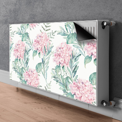 Magnetic radiator mat Light pink flowers