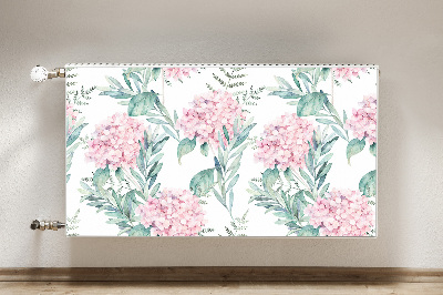 Magnetic radiator mat Light pink flowers