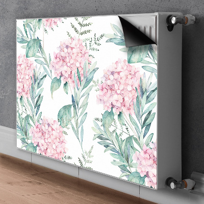 Magnetic radiator mat Light pink flowers