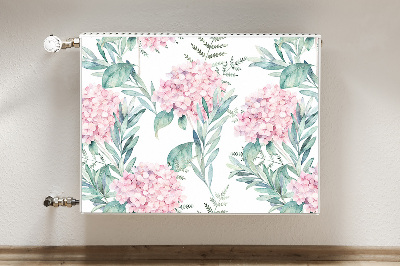 Magnetic radiator mat Light pink flowers