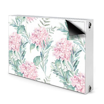 Magnetic radiator mat Light pink flowers