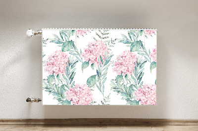 Magnetic radiator mat Light pink flowers