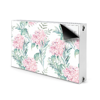 Magnetic radiator mat Light pink flowers