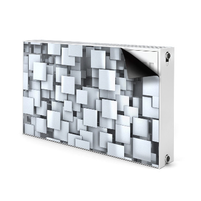 Decorative radiator cover Gray blocks