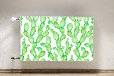 Decorative radiator mat Pastel cacti