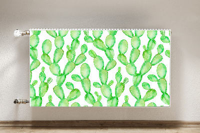 Decorative radiator mat Pastel cacti