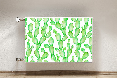 Decorative radiator mat Pastel cacti