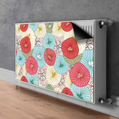 Printed radiator mat Floral pattern