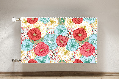 Printed radiator mat Floral pattern