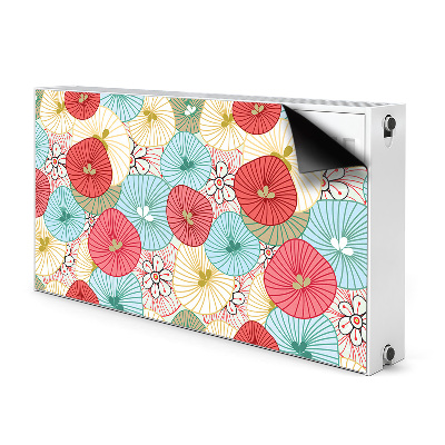 Printed radiator mat Floral pattern