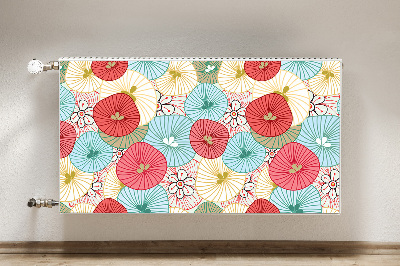 Printed radiator mat Floral pattern