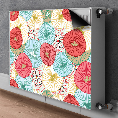 Printed radiator mat Floral pattern