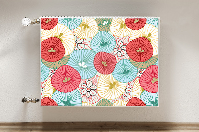 Printed radiator mat Floral pattern