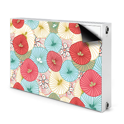 Printed radiator mat Floral pattern