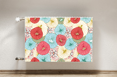 Printed radiator mat Floral pattern