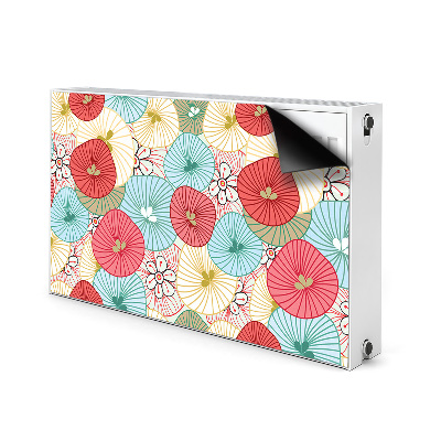 Printed radiator mat Floral pattern