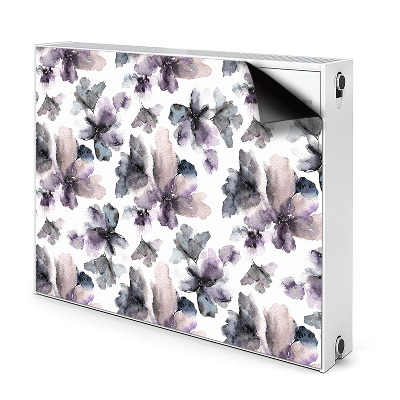 Radiator cover Dark flowers