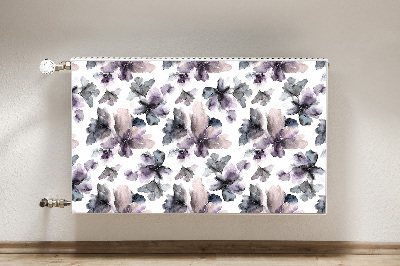 Radiator cover Dark flowers