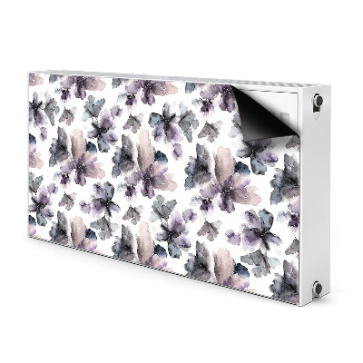 Radiator cover Dark flowers