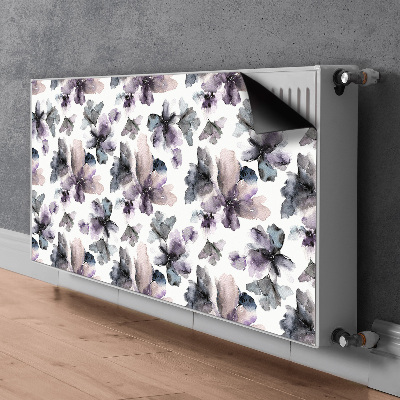 Radiator cover Dark flowers