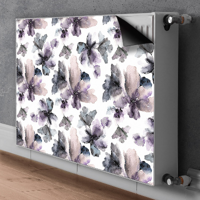 Radiator cover Dark flowers