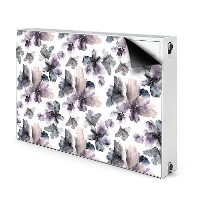 Radiator cover Dark flowers