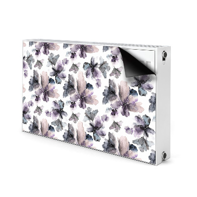 Radiator cover Dark flowers