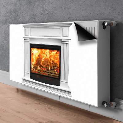 Magnetic radiator mat Elegant fireplace