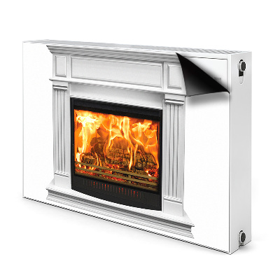 Magnetic radiator mat Elegant fireplace