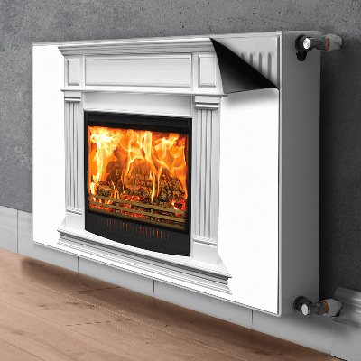 Magnetic radiator mat Elegant fireplace