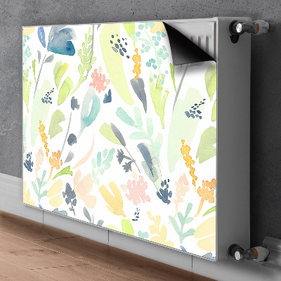 Printed radiator mat Flowers