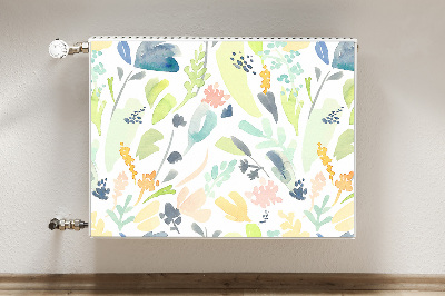 Printed radiator mat Flowers