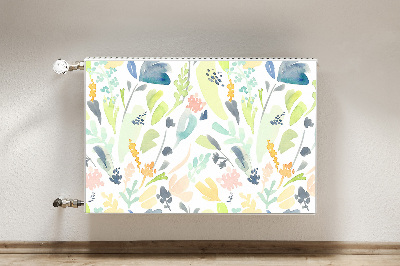 Printed radiator mat Flowers