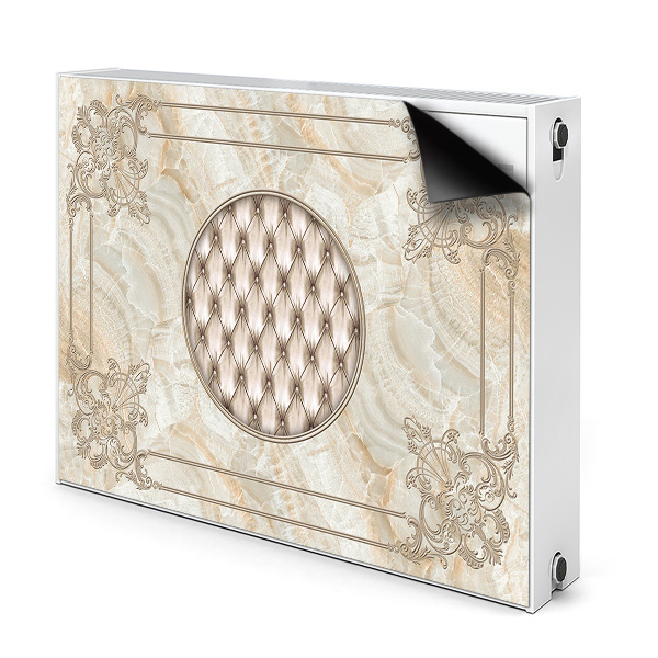 Magnetic radiator mat Elegant marble pattern