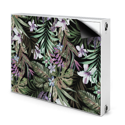 Decorative radiator mat Palm flowers