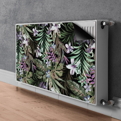 Decorative radiator mat Palm flowers