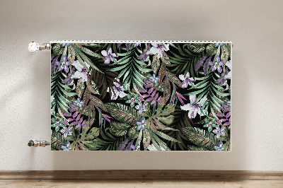 Decorative radiator mat Palm flowers