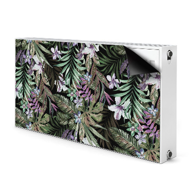 Decorative radiator mat Palm flowers