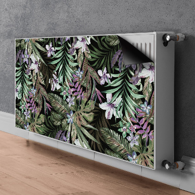 Decorative radiator mat Palm flowers