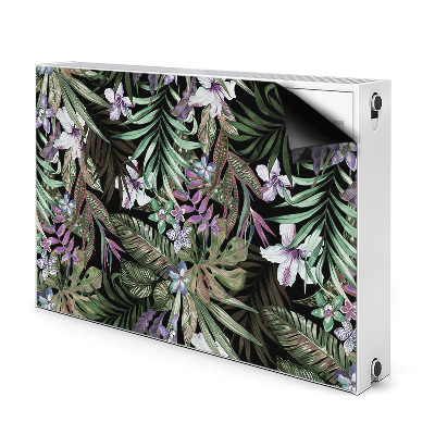 Decorative radiator mat Palm flowers