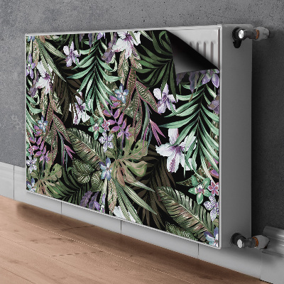 Decorative radiator mat Palm flowers