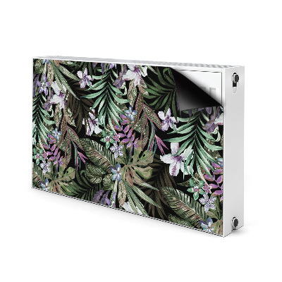 Decorative radiator mat Palm flowers