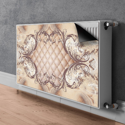 Decorative radiator mat Quilted graphics luxury