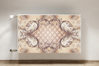 Decorative radiator mat Quilted graphics luxury