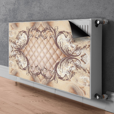 Decorative radiator mat Quilted graphics luxury